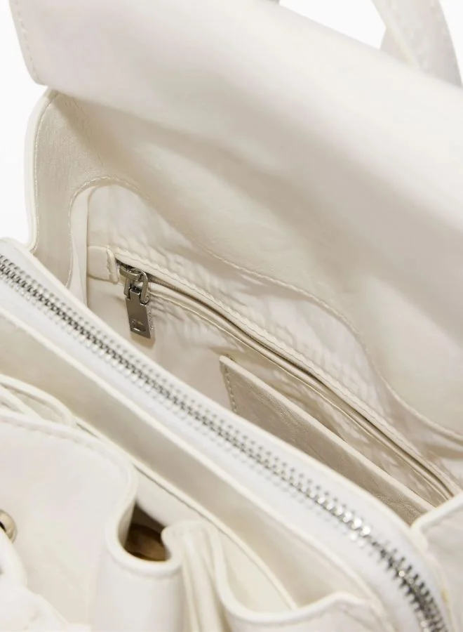DESIGUAL Beige Small backpack with charms for Women | Best Price UAE